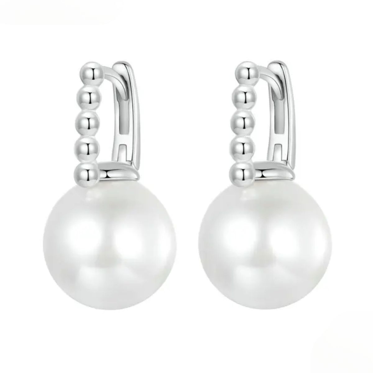 LK LUKSO - Aros Colgante Perla en Plata 925 