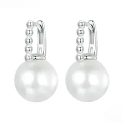 LK LUKSO - Aros Colgante Perla en Plata 925