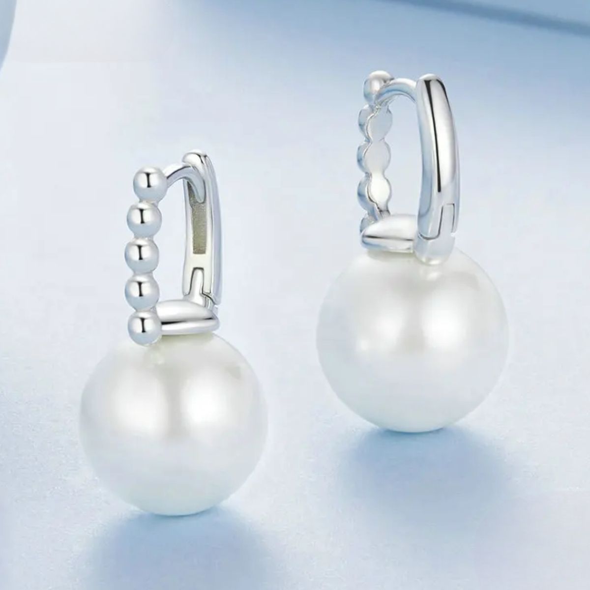 LK LUKSO - Aros Colgante Perla en Plata 925 