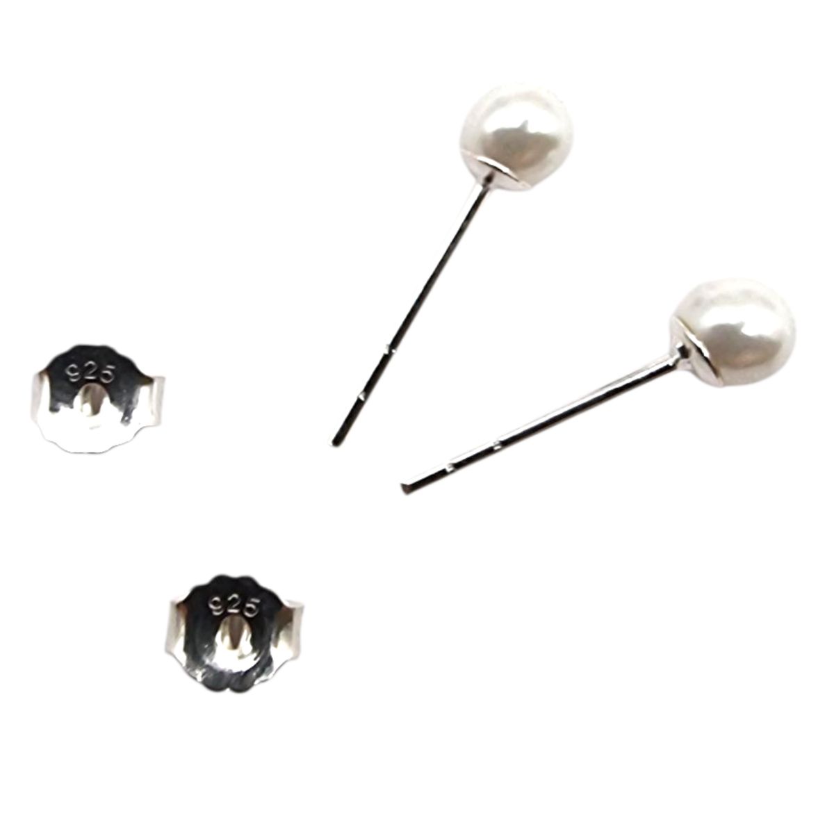 LK LUKSO - Aros de Perla 4 mm en Plata 925