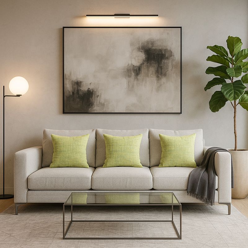 ARMONIA - 3 fundas cojín 45x45 verde vintage elegantes pack sofá 679