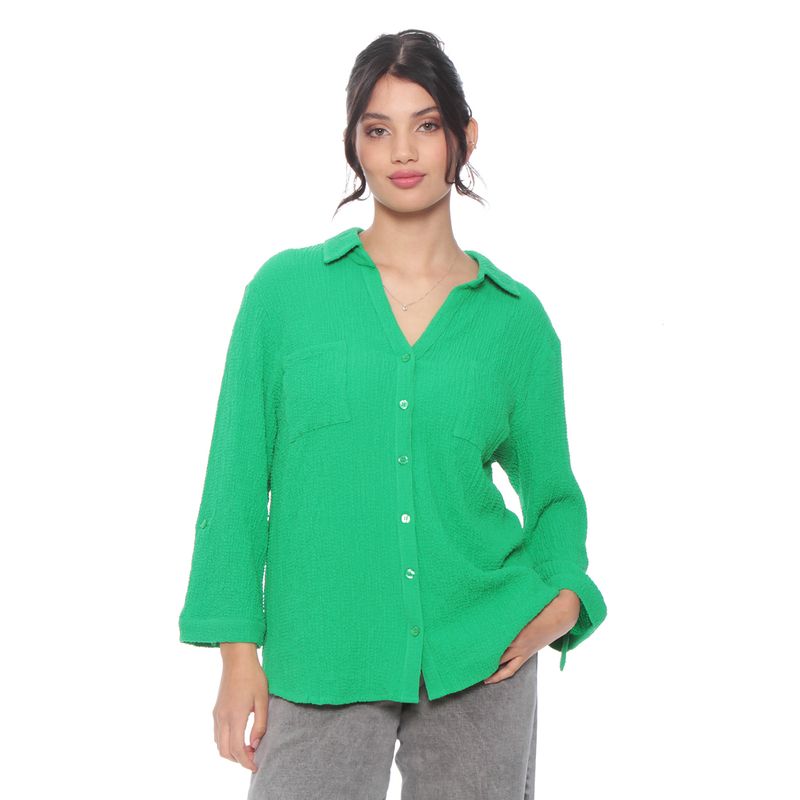 WADOS - BLUSA MANGA LARGA SOLIDA