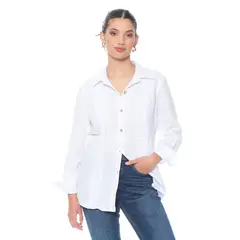 WADOS - BLUSA MANGA LARGA CON APLICACION DE DELANTERO Y MANGA