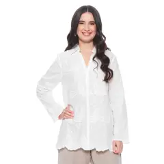 WADOS - BLUSA MANGA LARGA EMBROIDERY ABOTONADA EN EL DELANTERO