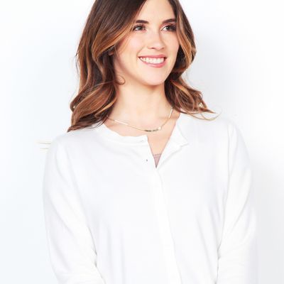 Imagen 2 del producto CHALECO MANGA LARGA ABOTONADA EN DELANTERO CUELLO REDONDO