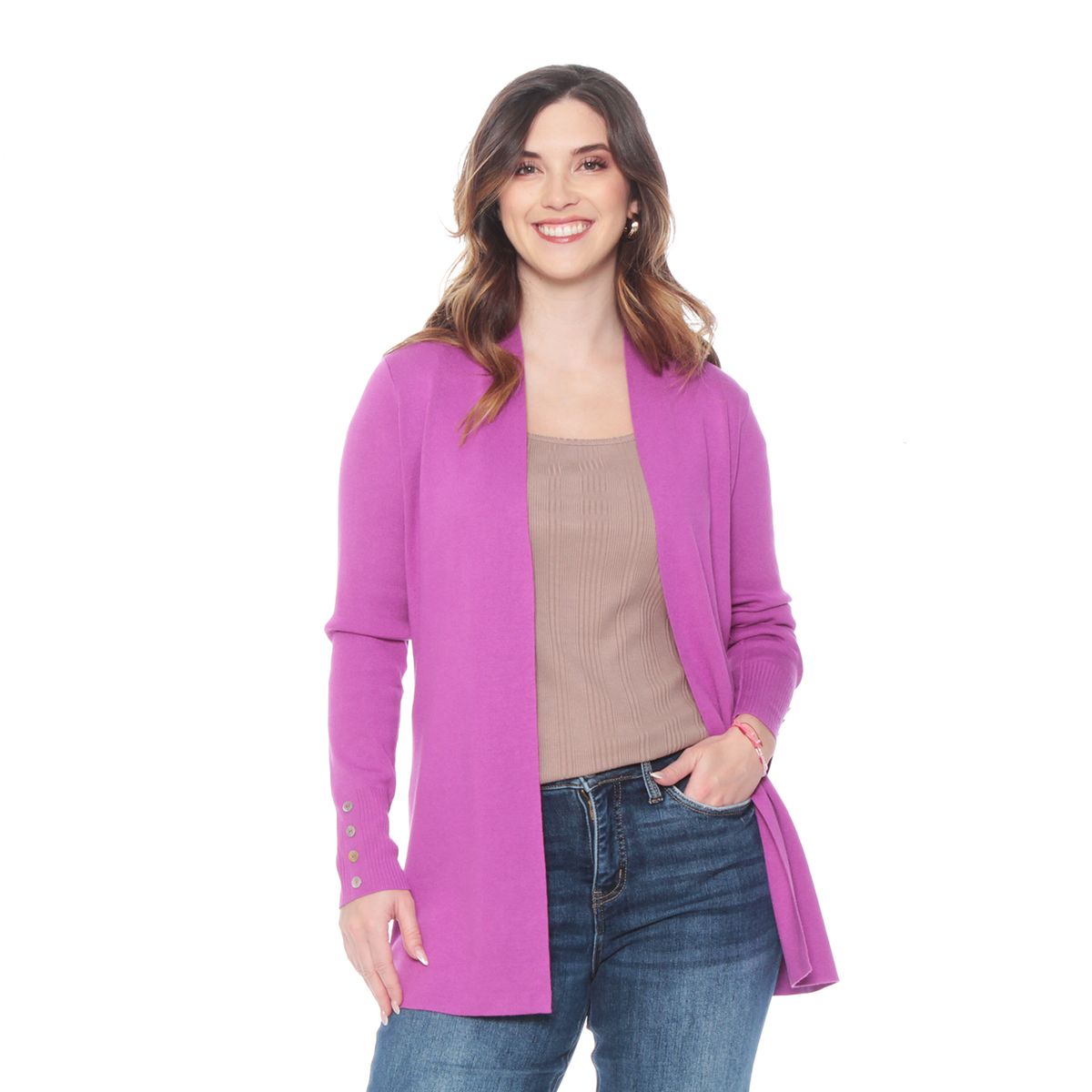 WADOS - CHALECO MANGA LARGA  CON BOTONES EN LAS MANGAS