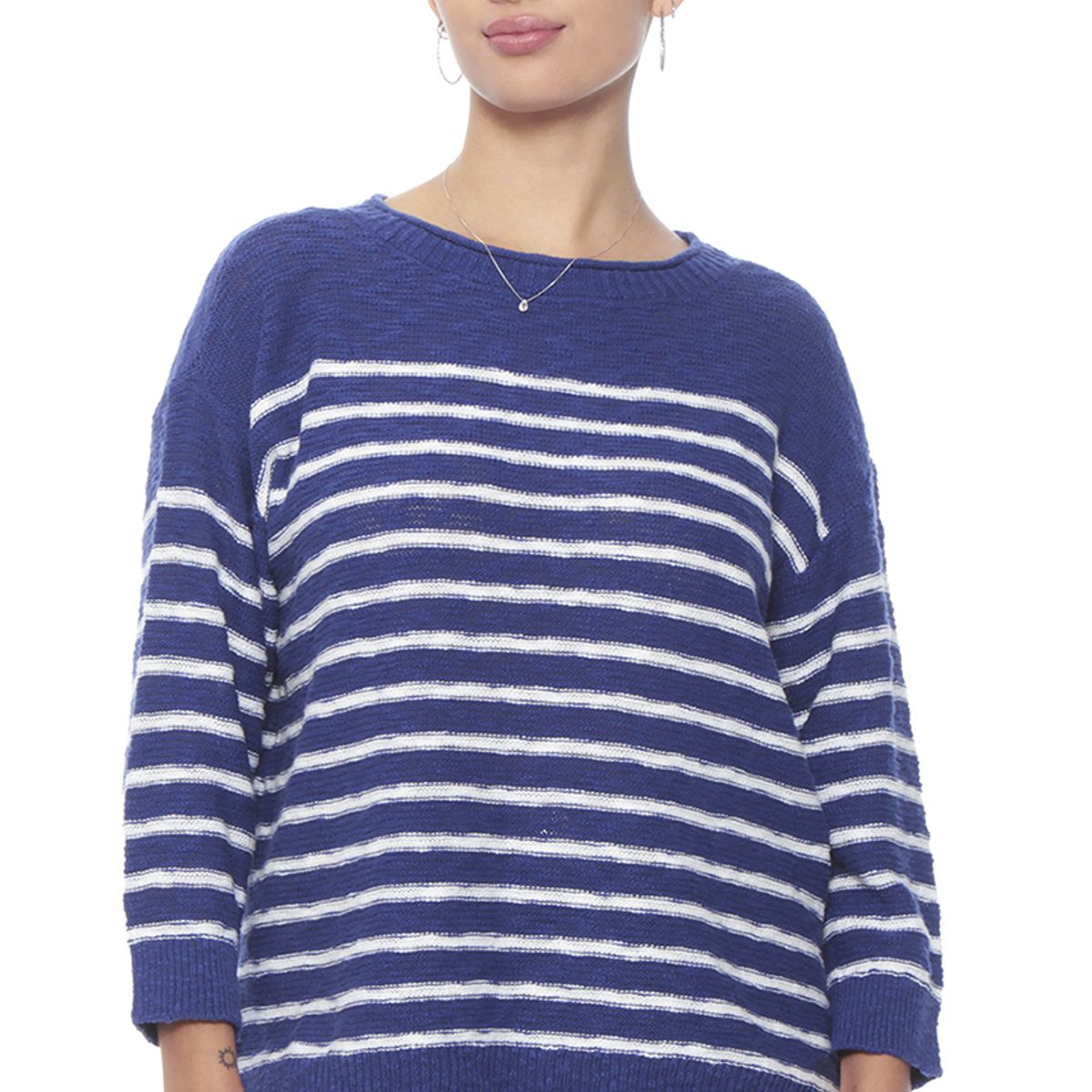 WADOS - SWEATER MANGA LARGA LISTADO ESCOTE REDONDO