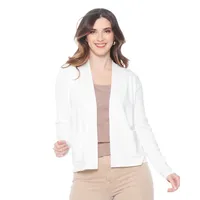 CHALECO MANGA LARGA CON BOLSILLOS