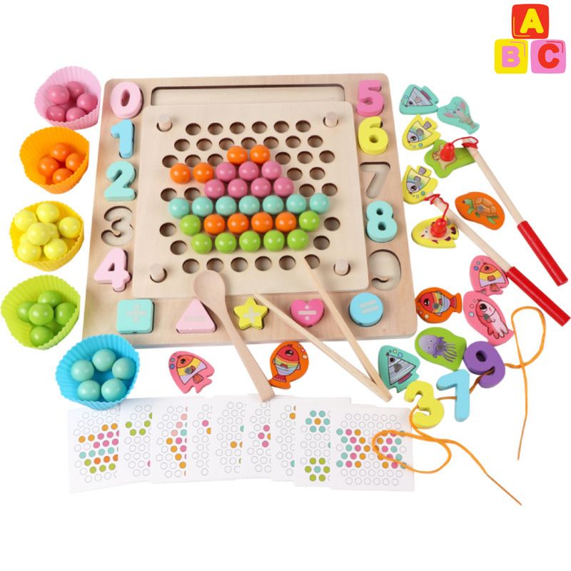 ABC - Set Montessori 5 en 1 – Tablero de Clasificación