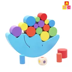 ABC - Juego de Equilibrio en Madera Luna Apilable Montessori