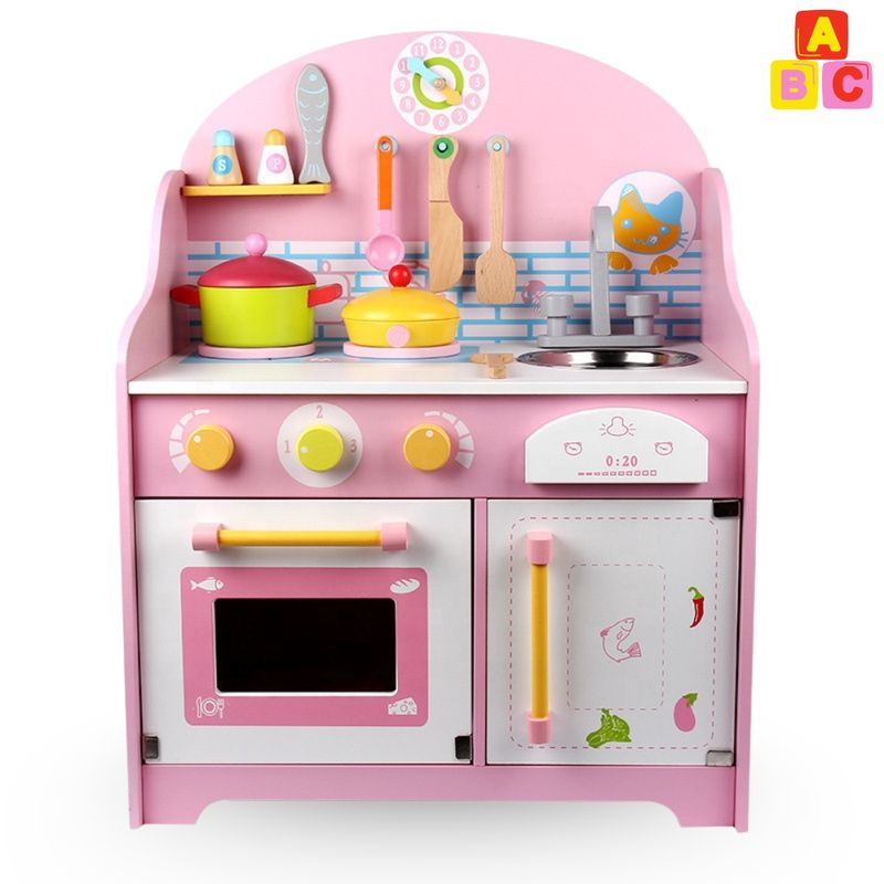 ABC - Cocinita de Madera Infantil  Cocina de Juguete Montessori