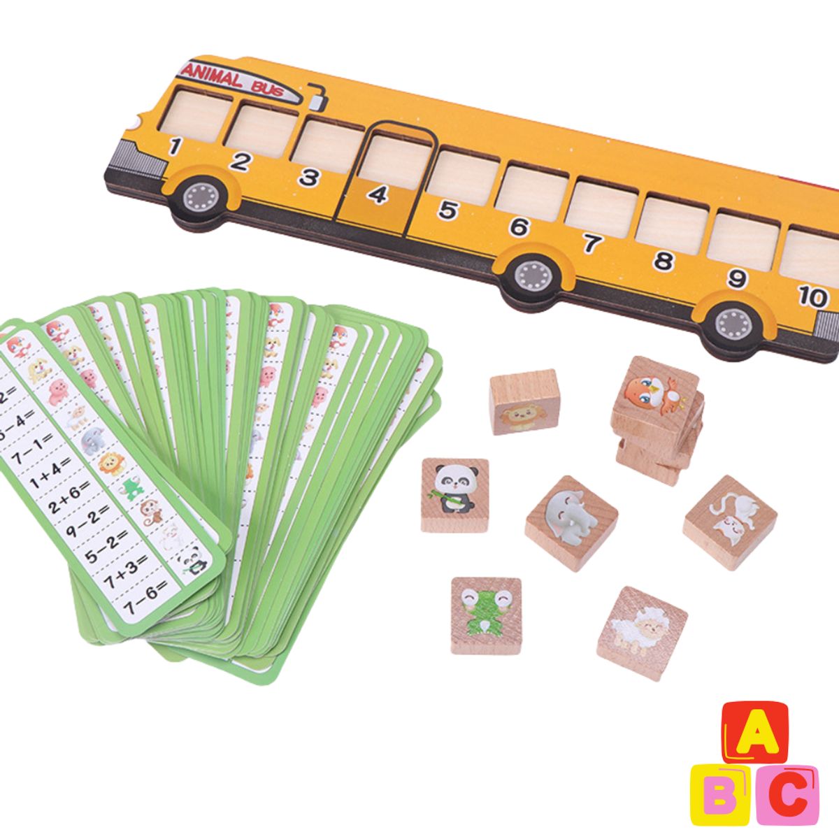 ABC - Autobús Matemático Montessori Juego Educativo