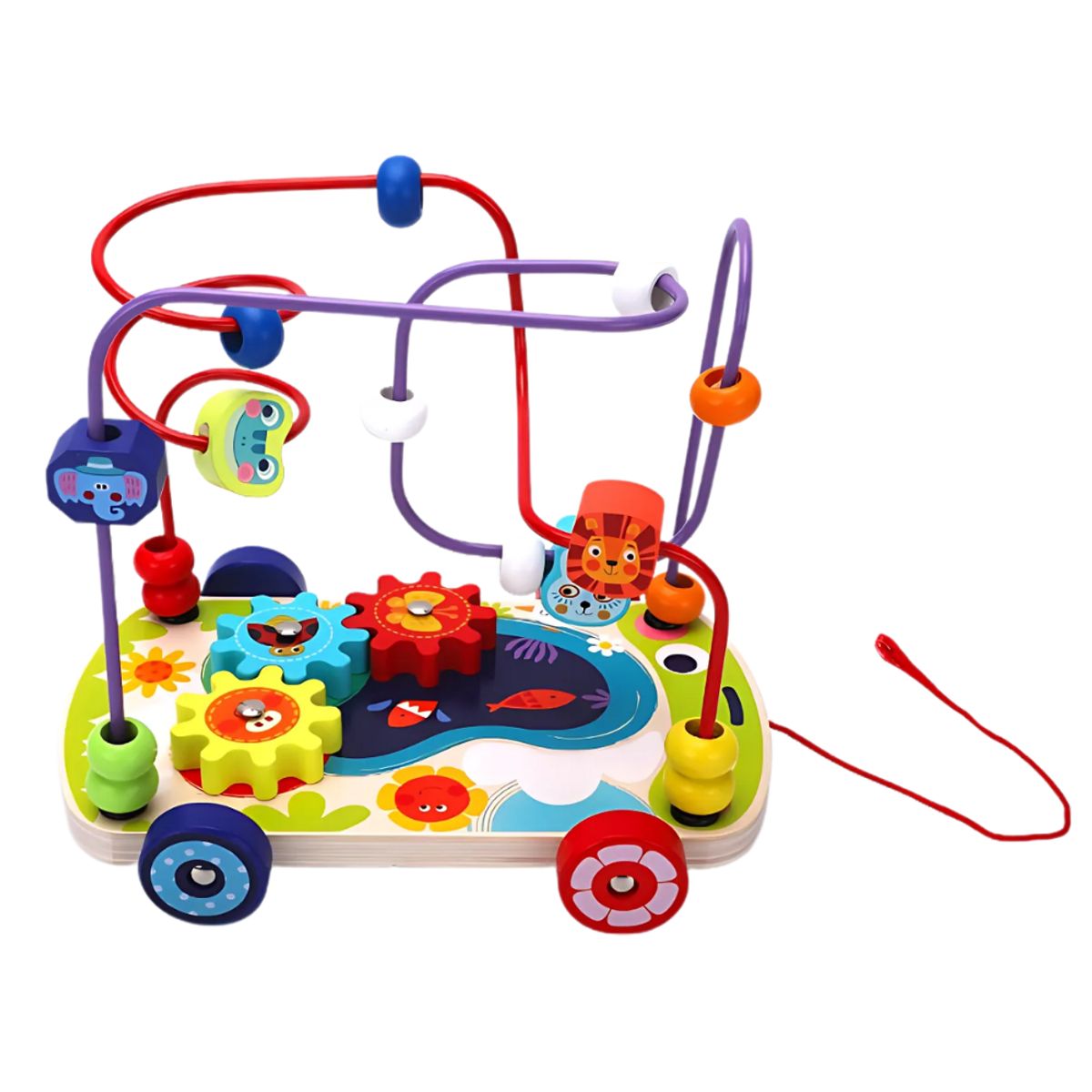 ABC - Laberinto de Cuentas Montessori con Animales