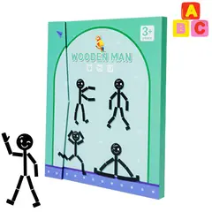 ABC - Libro Magnético “Wooden Man” Juego de Imanes