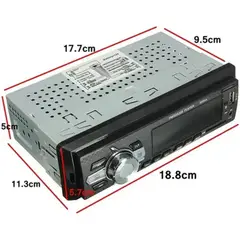 LISM - Radio De Auto 1 Din Bluetooth Usb Mp3 Microsd Aux Fm 60wx4