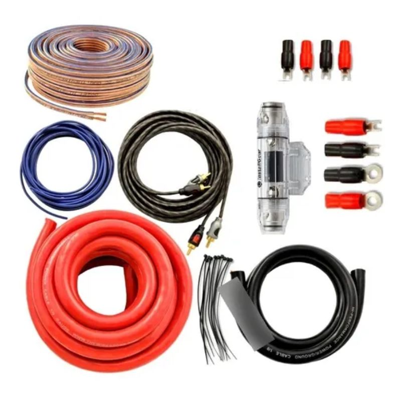GENERICO - Kit Cables Cca Amplificador Subwoofer Auto Premium 2 Awg