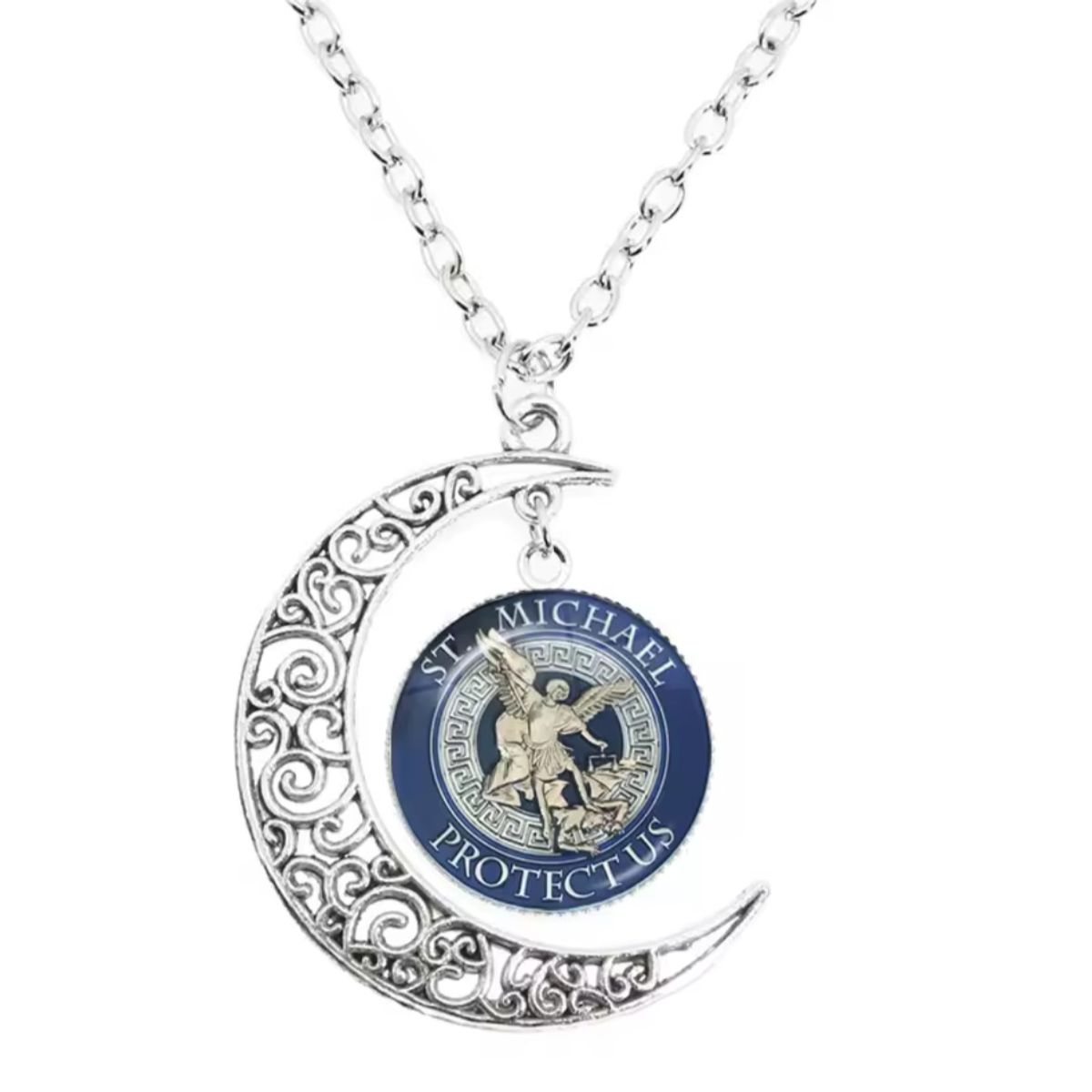 GENERICO - Collar  San Miguel Arcángel y Luna