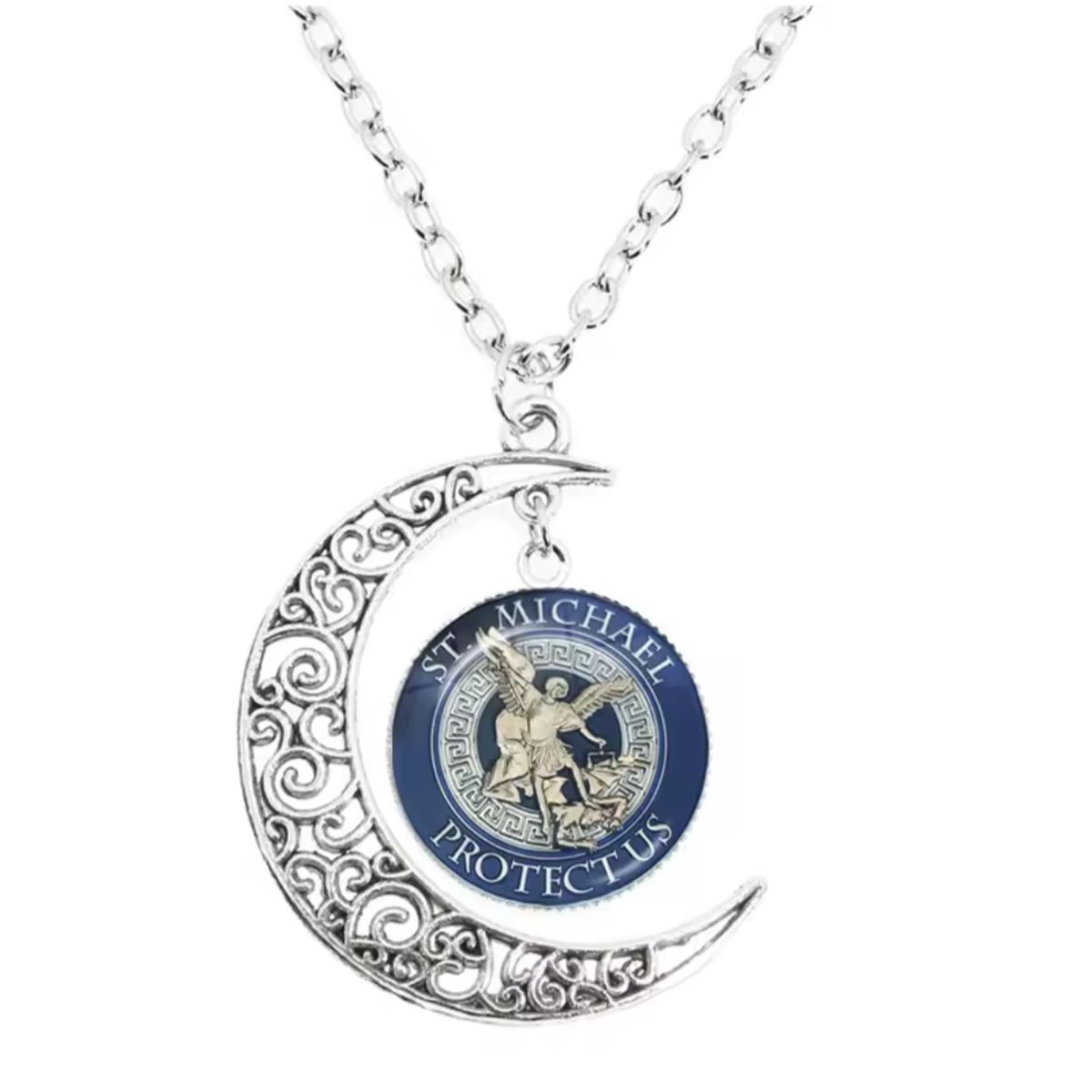 GENERICO - Collar  San Miguel Arcángel y Luna