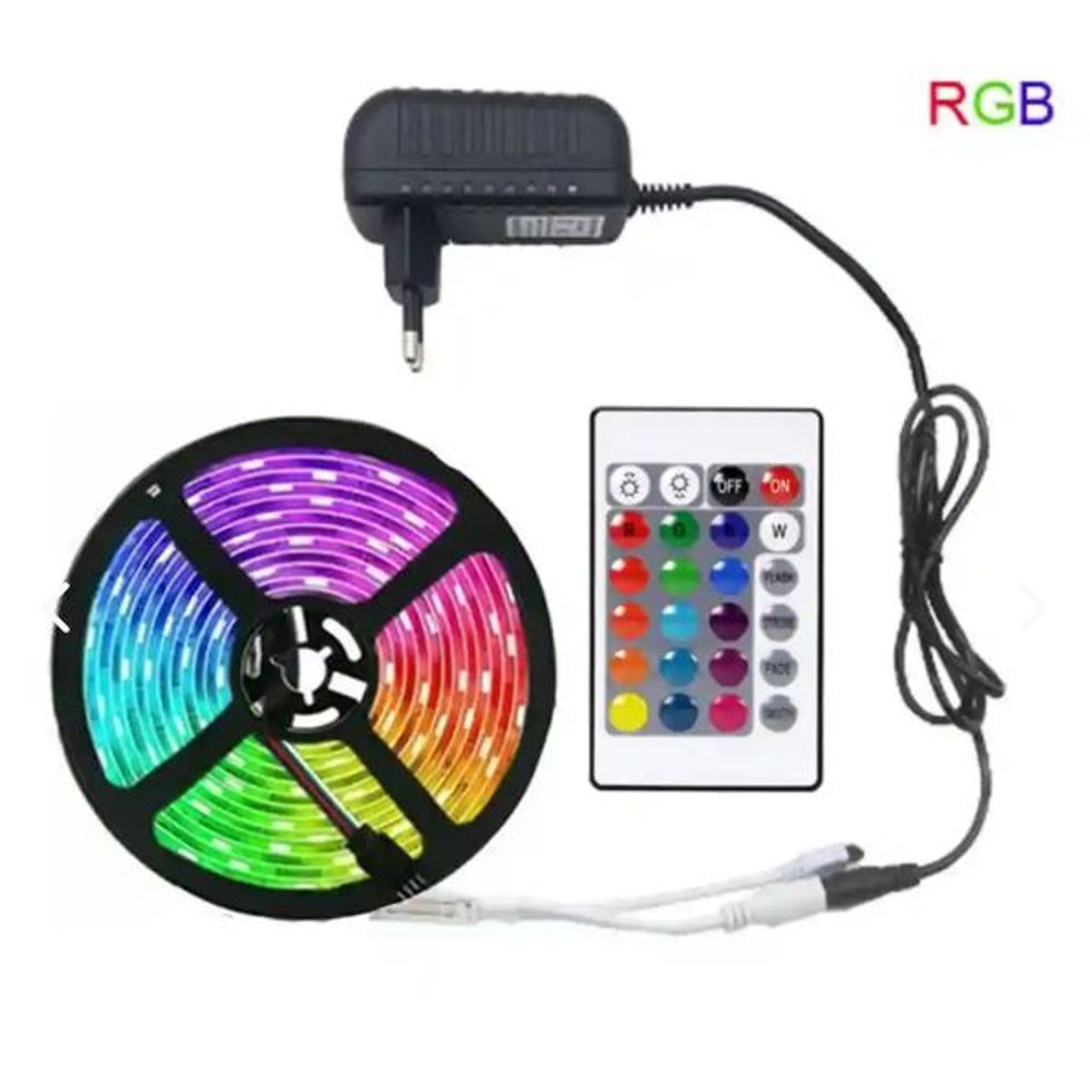 GENERICO - Cinta Led RGB Multicolor 5 Metros