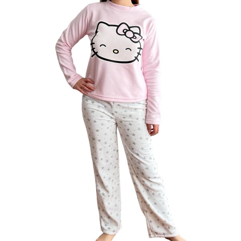 HELLO KITTY - Pijama Micropolar Mujer Hello Kitty