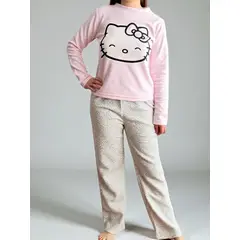 HELLO KITTY - Pijama Micropolar Mujer