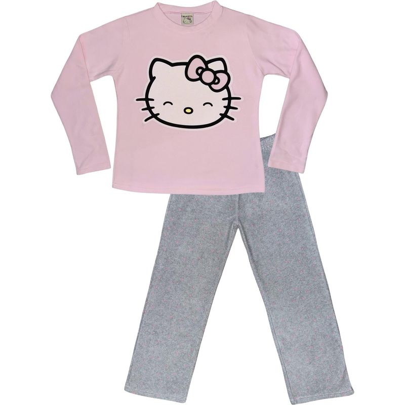 HELLO KITTY - Pijama Micropolar Mujer Hello Kitty