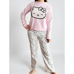 HELLO KITTY - Pijama Micropolar Mujer