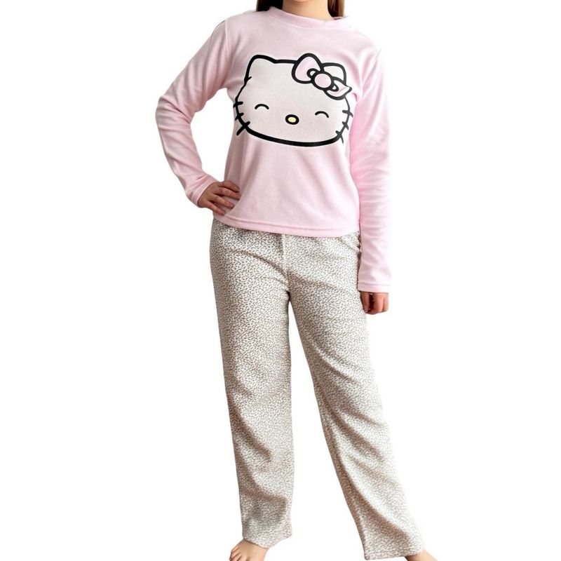 HELLO KITTY - Pijama Micropolar Mujer Hello Kitty