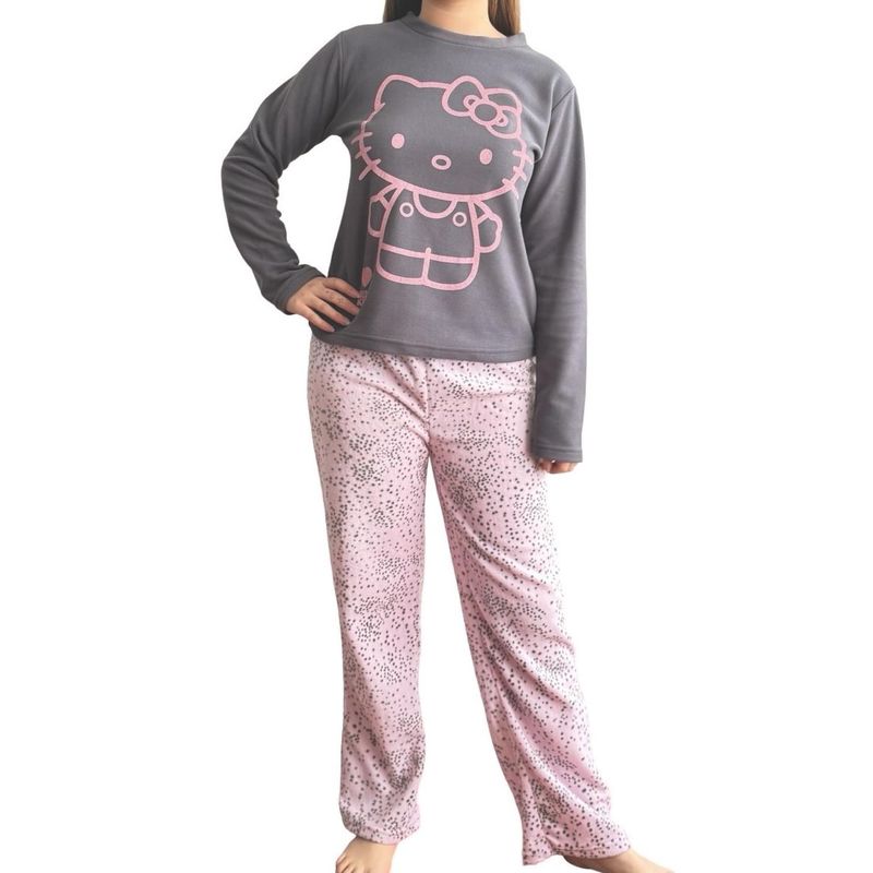 HELLO KITTY - Pijama Micropolar Mujer Hello Kitty