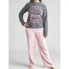 HELLO KITTY - Pijama Micropolar Mujer