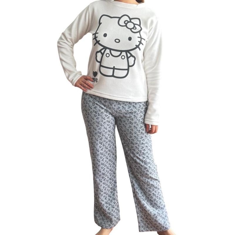HELLO KITTY - Pijama Micropolar Mujer Hello Kitty