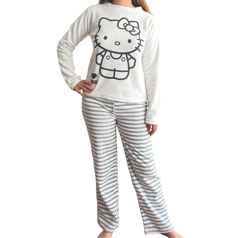 HELLO KITTY - Pijama Micropolar Mujer Hello Kitty