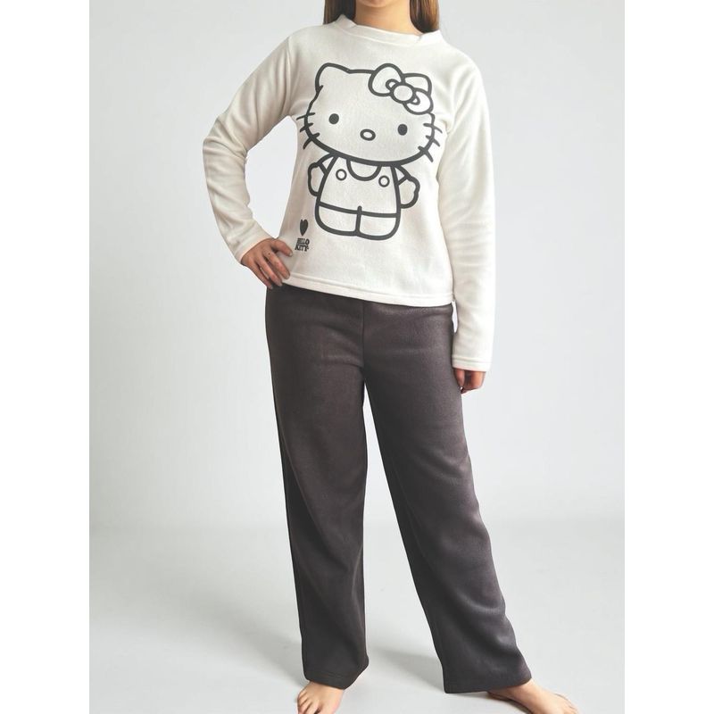 HELLO KITTY - Pijama Micropolar Mujer Hello Kitty