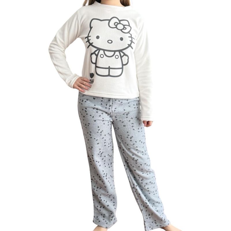 HELLO KITTY - Pijama Micropolar Mujer Hello Kitty