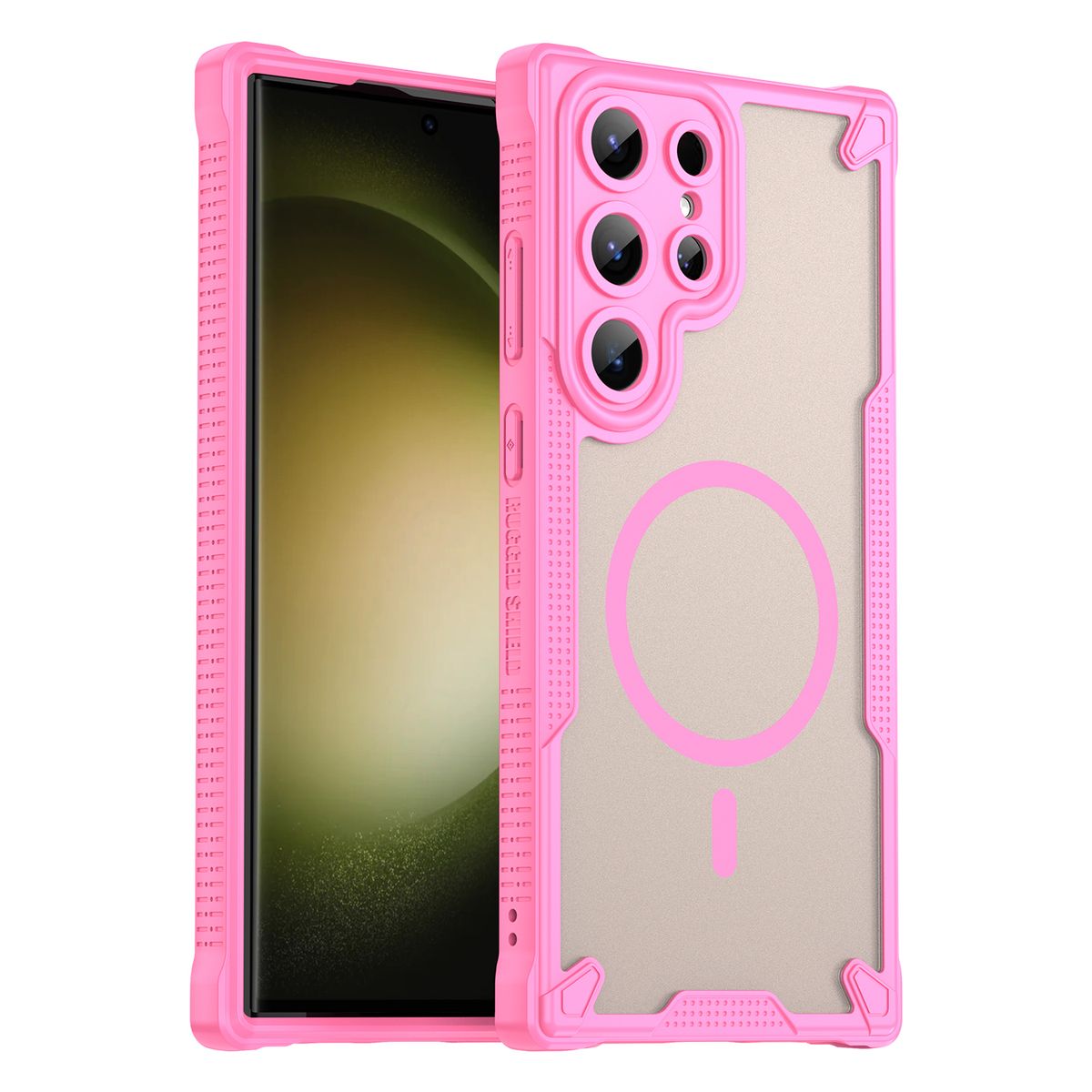 GENERICO - Funda Reforza Carga Magnética Para Samsung Galaxy S25 Ultra Rosa