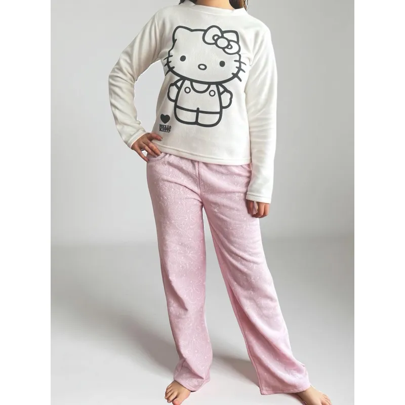 HELLO KITTY - Pijama Micropolar Mujer Hello Kitty