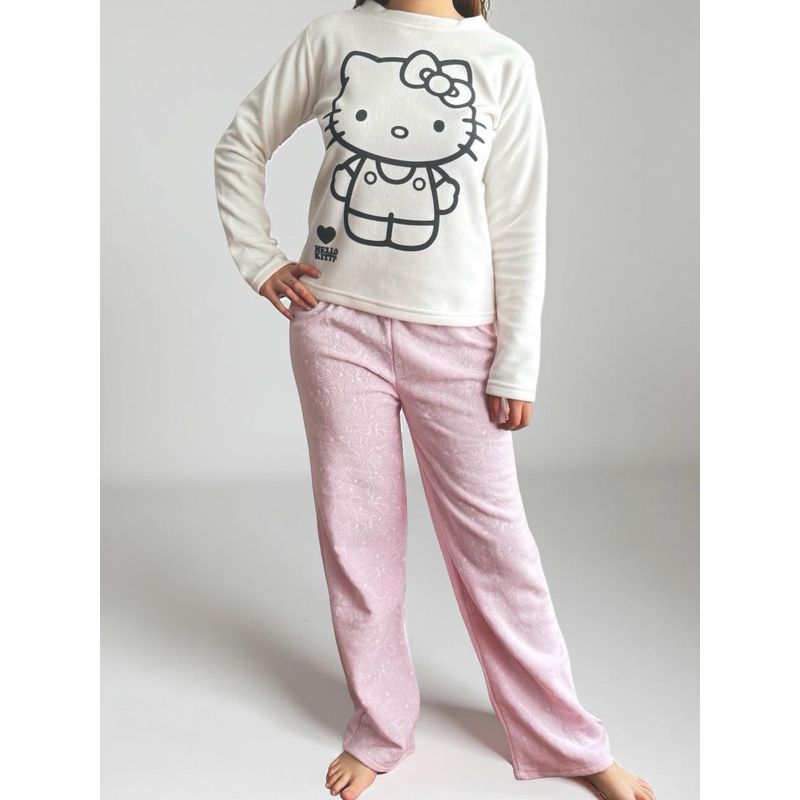 HELLO KITTY - Pijama Micropolar Mujer Hello Kitty