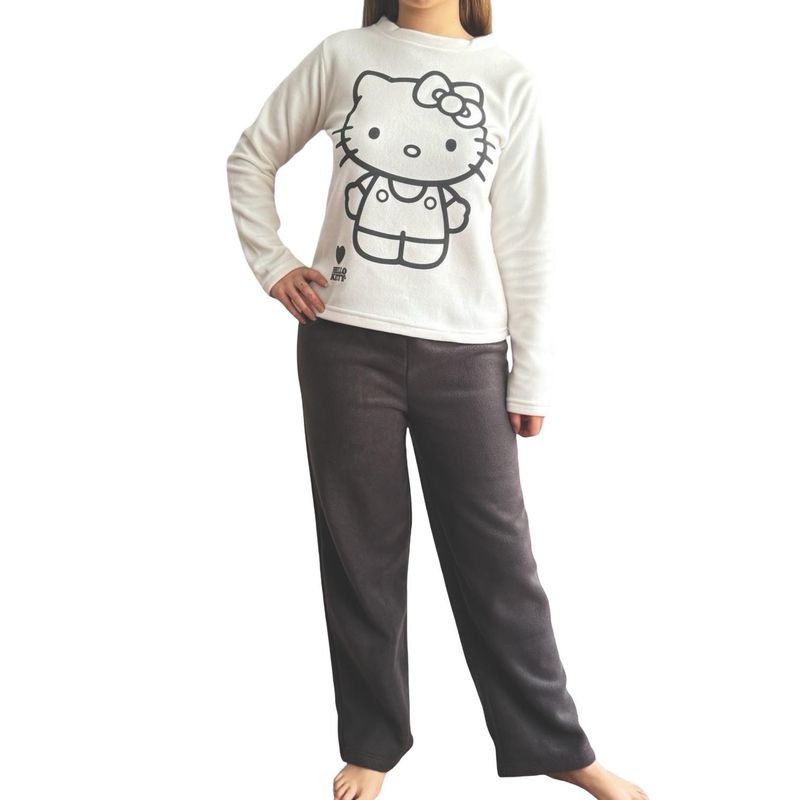 HELLO KITTY - Pijama Micropolar Mujer Hello Kitty