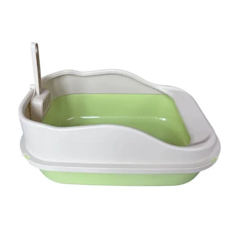 GENERICO - Arenero Para Gatos  Baño Caja Abierta De Higiene Verde
