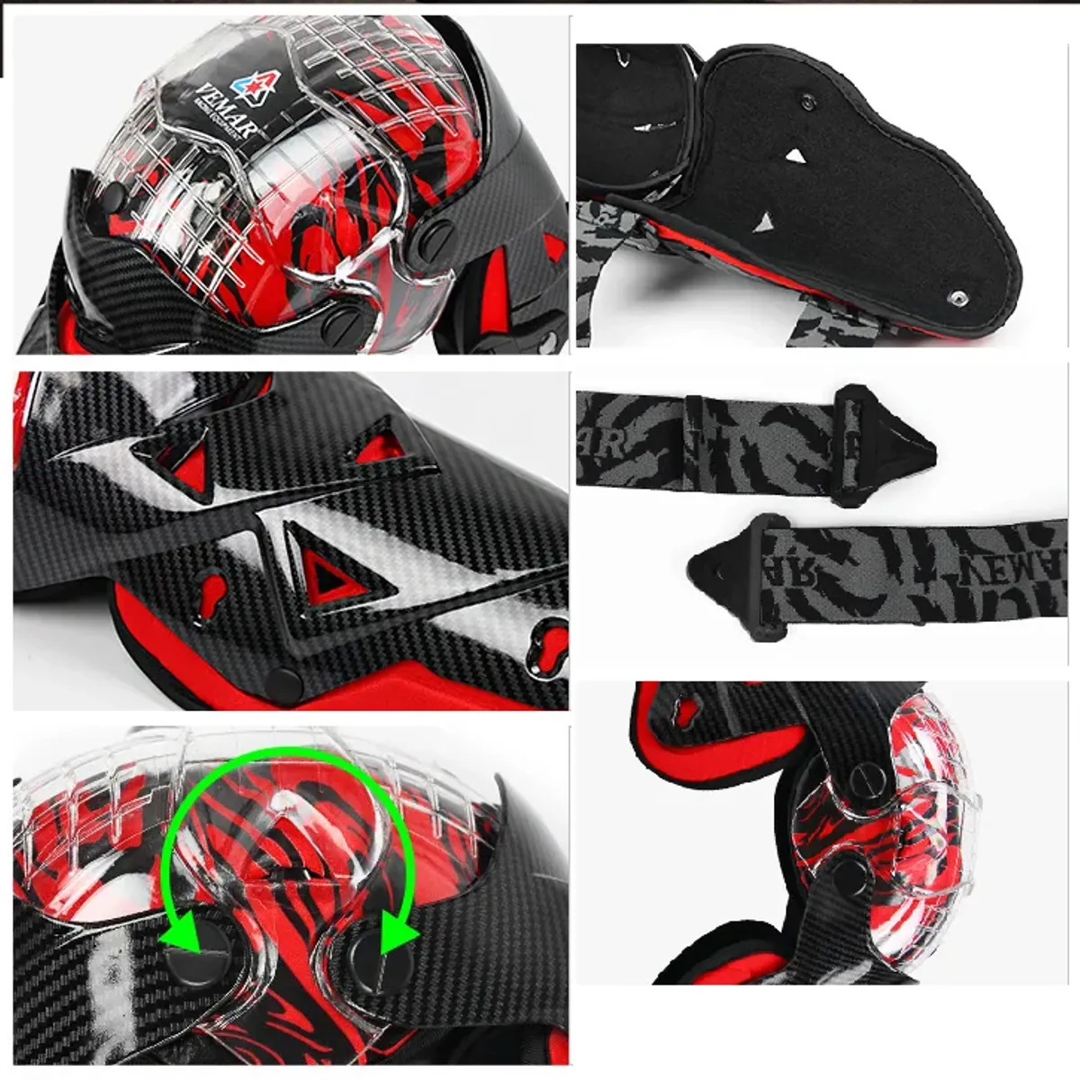 GENERICO - Rodilleras Articuladas PARA Moto bici DEPORTIVAS Original Vemar