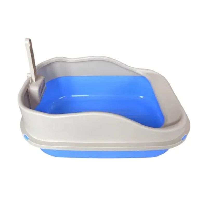 GENERICO - Arenero Para Gatos  Baño Caja Abierta De Higiene Azul