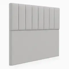 GENERICO - Respaldo De Cama 2 Plazas Turín Gris Claro Perla