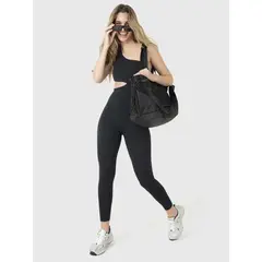 BSOUL - Enterito Deportivo Mujer Oneshoulder Negro