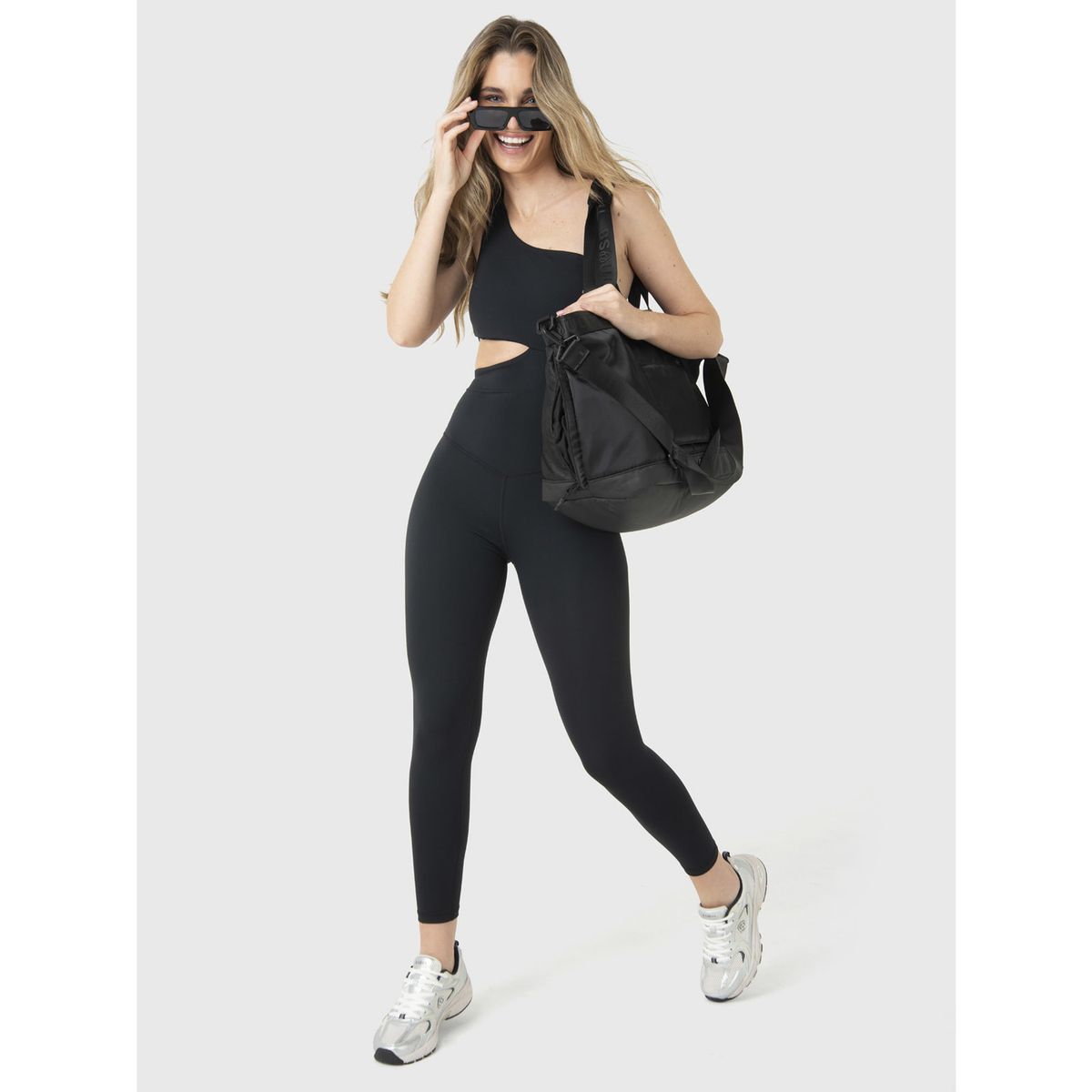 BSOUL - Enterito Deportivo Mujer Oneshoulder Negro BSOUL