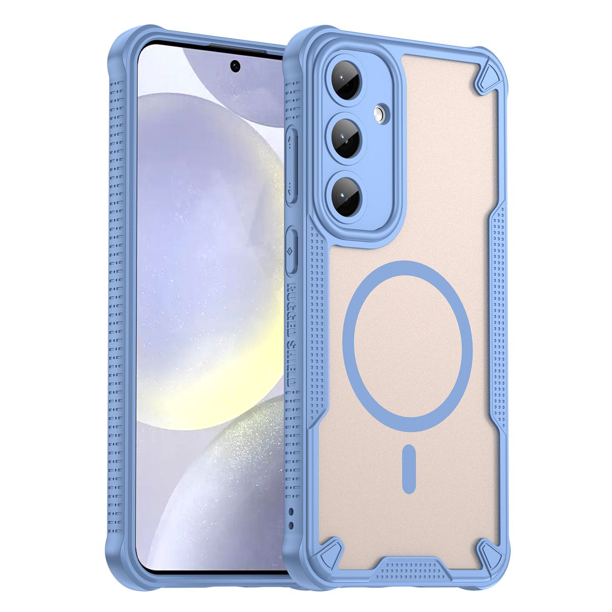 GENERICO - Funda Reforza Carga Magnética Para Samsung Galaxy S24 FE Azul Claro