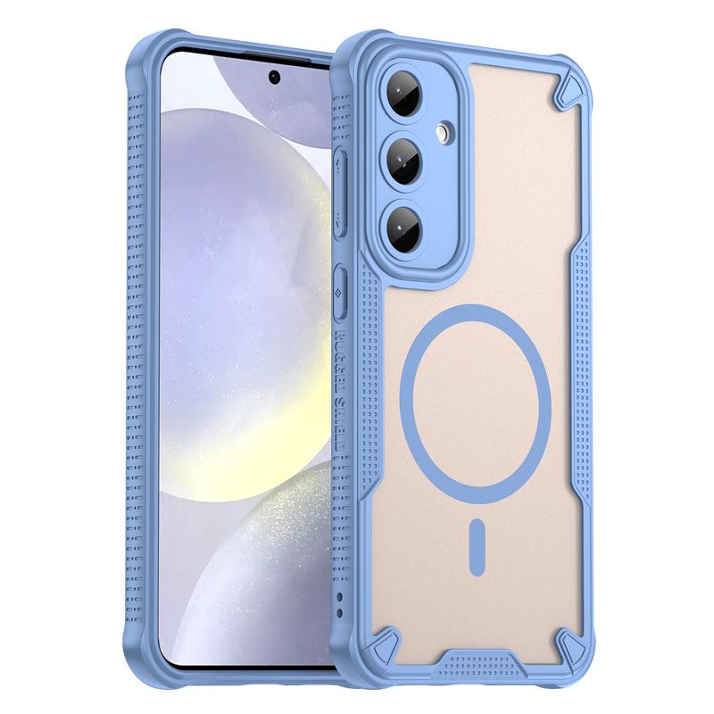 GENERICO - Funda Reforza Carga Magnética Para Samsung Galaxy S24 FE Azul Claro