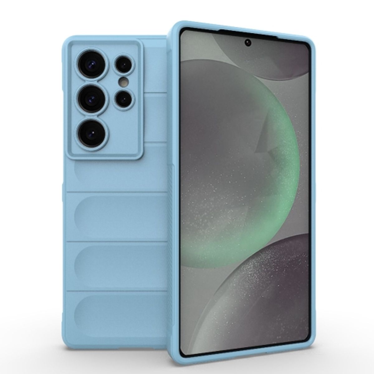 GENERICO - Carcasa para Samsung S25 Ultra Robusta Proteccion Camara - Celeste