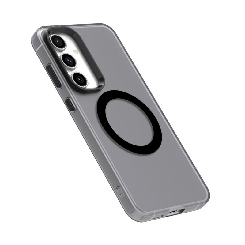 GENERICO - Carcasa para Samsung S23 Compatible Carga Magnética Mate - Negro