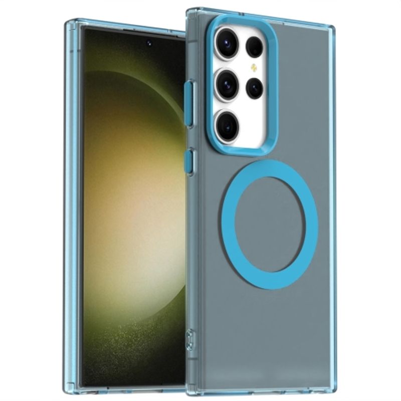 GENERICO - Carcasa para Samsung S25 Ultra Compatible Carga Magnética - Celeste