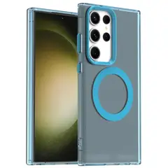 GENERICO - Carcasa para Samsung S25 Ultra Compatible Carga Magnética - Celeste